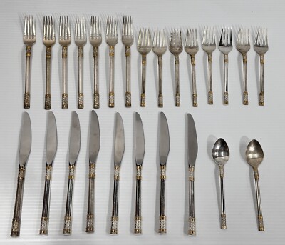 Wallace Aegean Weave Gold Accent Sterling Silver Lot of 25 Piece