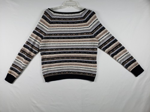 Suéter para mujer Tommy Hilfiger manga larga a rayas talla grande cremallera - Imagen 7 de 12