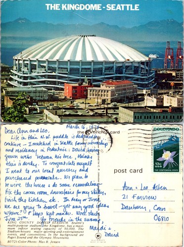 Continental The Kingdome Seattle Washington WA Postcard