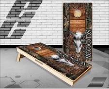 Deer Skull Camo Death Vines Cornhole Boards Bean Bag Toss Game