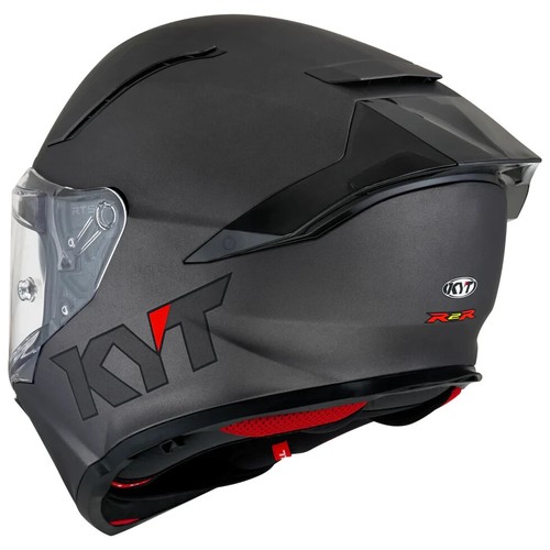 Casco KYT R2R - Gunmetal mate - Imagen 8 de 10