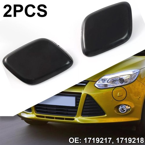 Für Ford Focus MK3 Scheinwerferwaschdüse Ersatz Abdeckkappe Farbe Schwarz - Picture 3 of 12