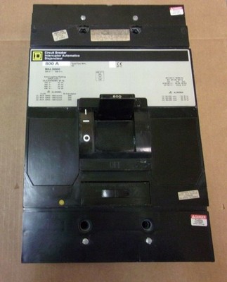 Square D MAL MAL36800 3 Pole 800 Amp 600V Circuit Breaker