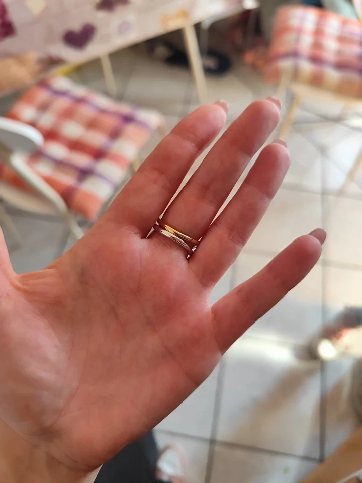 Anello Essence Collection Bicolore Pandora tg 54 europea, 14 italiana - Immagine 3 di 4