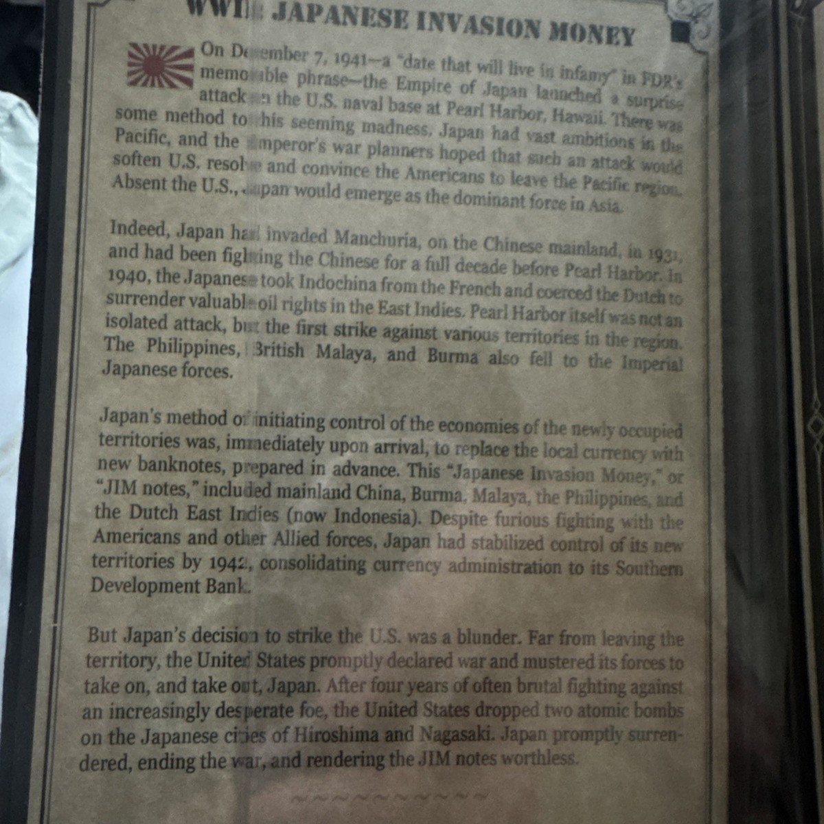 WWII Japanese Invasion Money Rare Collectibles A Set Of 5