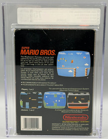 Super Mario Bros Nintendo NES Mattel Canada Oval SOQ Sealed VGA 75 Graded