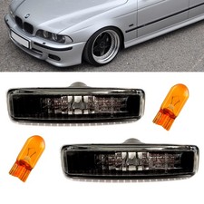 Seitenblinker SET Schwarz Klarglas Facelift Design passt für BMW E39 ab 95-03