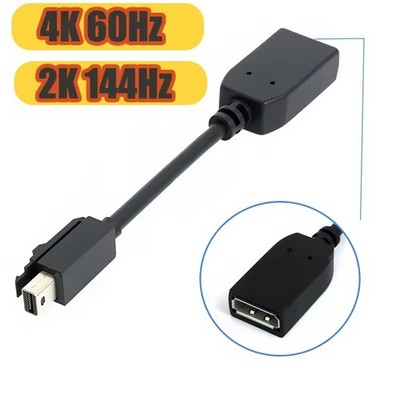 Genuine Dell Mini Displayport to Displayport DP Adapter Cable with Clip 00FKKK 