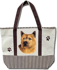 Norwich Terrier Pet Heavy Duty Canvas Shopping Tote