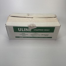 ULINE S-512 1/2" Open Metal Seals for Strapping Open Box nearly full 800 Pieces