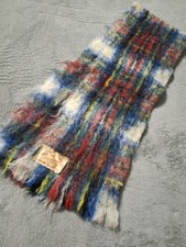 Vintage mohair Plaid Craig Na Creidne 44  /8  scarf Made In Scotland