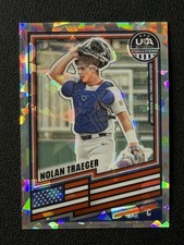 🔥NOLAN TRAEGER 2026 Panini Stars & Stripes Prizm /25 Ice SSP🔥