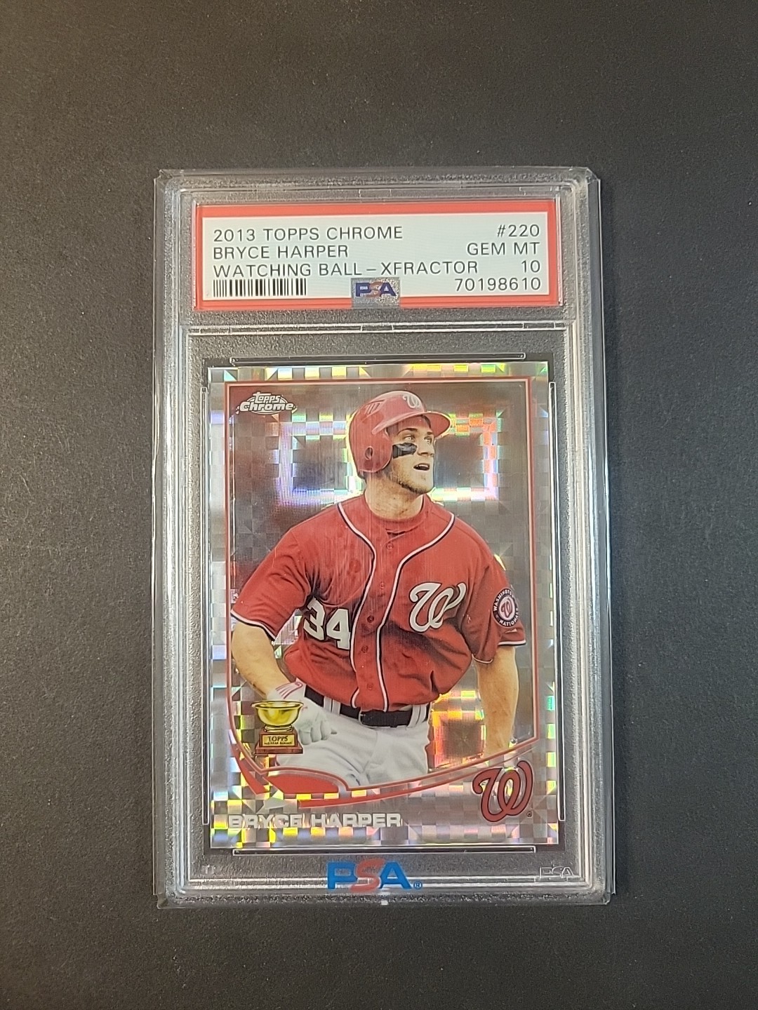 2013 Topps Chrome X-fractor #220 Bryce Harper Psa 10