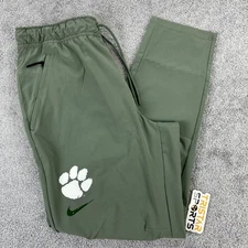 Clemson Tigers Pants PE Mens Medium Green Sideline Nike Dri Fit Team Issue