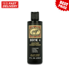 Bick 4 Leather Conditioner and Leather Cleaner 8 Oz - Will Not Darken Leather