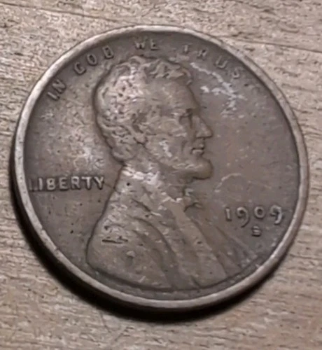 1909-S Lincoln Wheat Cent Penny San Francisco OriginaI Coin, Very Fine Condition