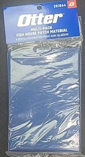 Otter Fish Shelter Patch Kit Material Only  - Black, Blue, Dark Grey FREE SHIP
