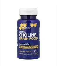 Natural Stacks, Acetyl-Choline Brain Food ~ 60 Vegan caps