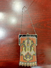 Vtg. Whiting Davis Enamel Mesh Purse