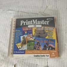 PC Software PrintMaster 10 Print Master  7000 images NEW SEALED Broken Case