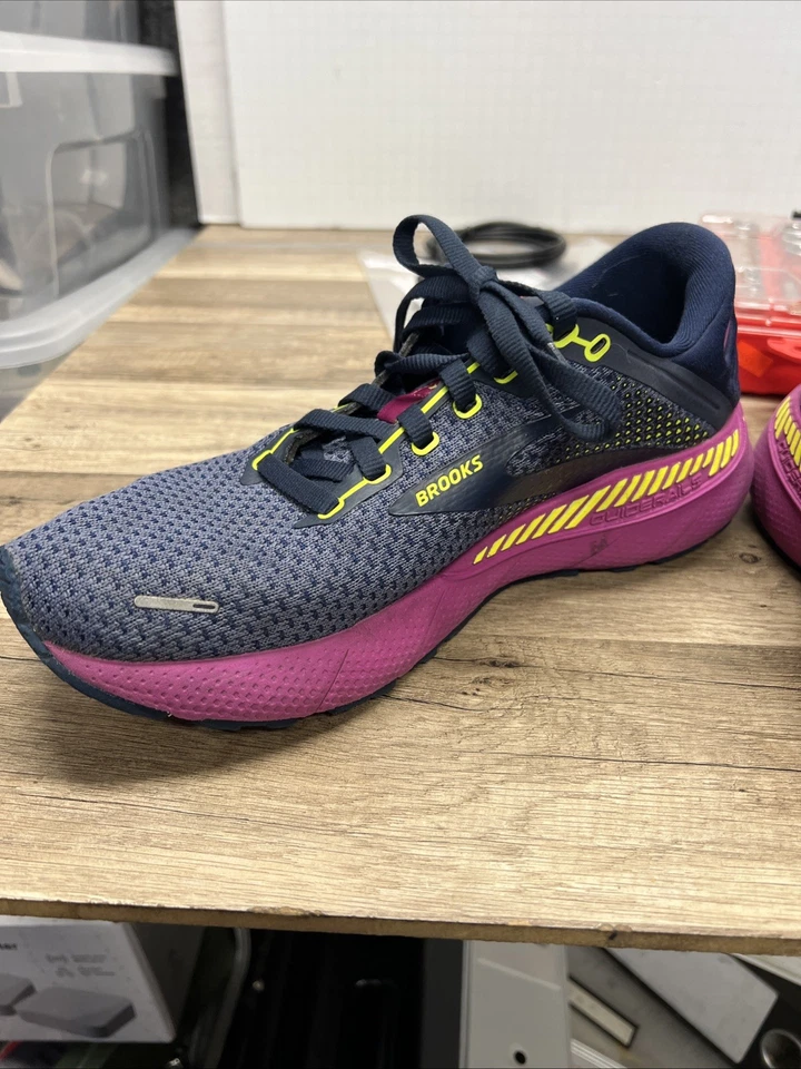 Brooks Adrenaline GTS 22 Tenis Zapatos Para Mujer 9 B Azul Púrpura Correr Caminar Foto 2 de 4