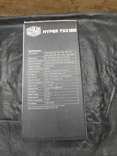 Cooler Master Hyper TX3 EVO CPU Kühler PC Hardware Neu Ovp - Afbeelding 4 van 6
