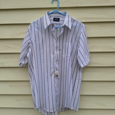 Vtg NOS Arrow Kent Mens Striped Dress Shirt Button Up Collared Size 17 Y2K 