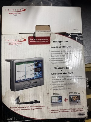 Initial GD-72 PreLoaded Large Screen Auto-routing GPS with DVD Player