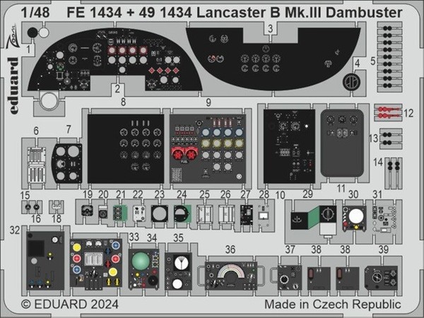 Eduard Accessories FE1434 - 1:48 Lancaster B Mk.Iii Dambuster 1/48 Hkm - Neu-image