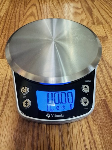 Vitamix Perfect Blend BTS015 Digital Kitchen Scale Bluetooth, Silver/Black