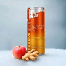 Red Bull Fuji Apple & Ginger Winter 2025  8.4 Fl oz Can New Fast Shipping 