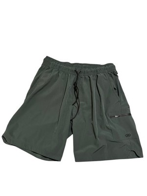 LEG3ND Athletic Shorts Mens Large Green Stretch Gym Training Drawstring Waist