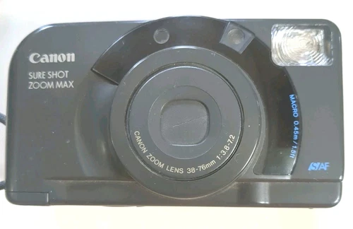 Canon Sure Shot Zoom Max 35mm Film Point & Shoot Camera - UNTESTED