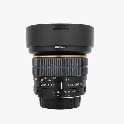 Bower 8mm f3.5 Fisheye CS Aspherical Lens for Nikon F Mount Ultra Wide Angle