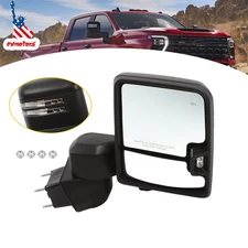 For Chevy Silverado 2500 3500 GMC Sierra 2019-2023 Passenger Side Towing Mirror