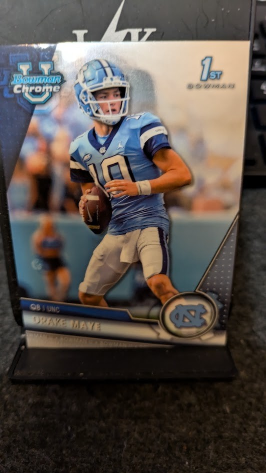 2023 Bowman University Chrome - Drake Maye #200 Refractor (RC)