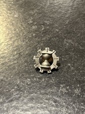 Handmade Steampunk Hourglass Gear Pin Mark Eliot Schwabe Vermont Local Artist