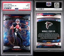 2024 Panini Prizm Fireworks Michael Penix Jr.  RC PSA 9 Atlanta Falcons 