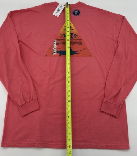 Aftco Long Sleeve Shirt Mens XL Coral Fishing Boat Outdoors Hiker Trail - Picture 4 of 12