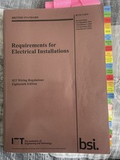 IET Wiring Regulations 18th Edition Amendment 2 BS 7671:2018 (+A2 2022)