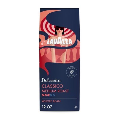Lavazza Dolcevita Classico Whole Bean Coffee 12oz Medium Roast Package May Vary
