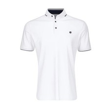 NWT Greyson Golf Cherokee Icon Short Sleeve Men's Polo White Color Size Large