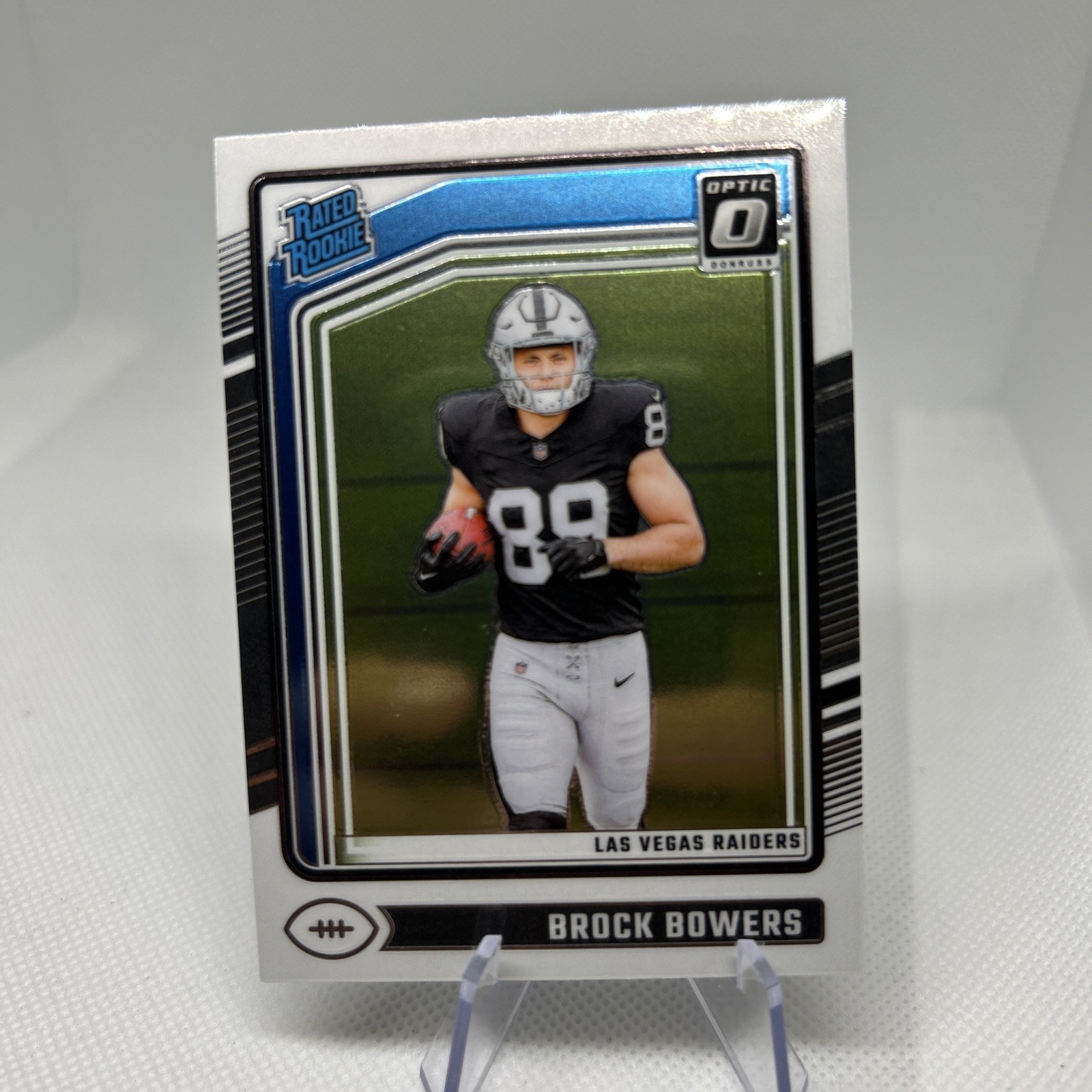 2024 Panini Donruss Optic - Rated Rookie Brock Bowers #215 Pink Prizm (RC) A191