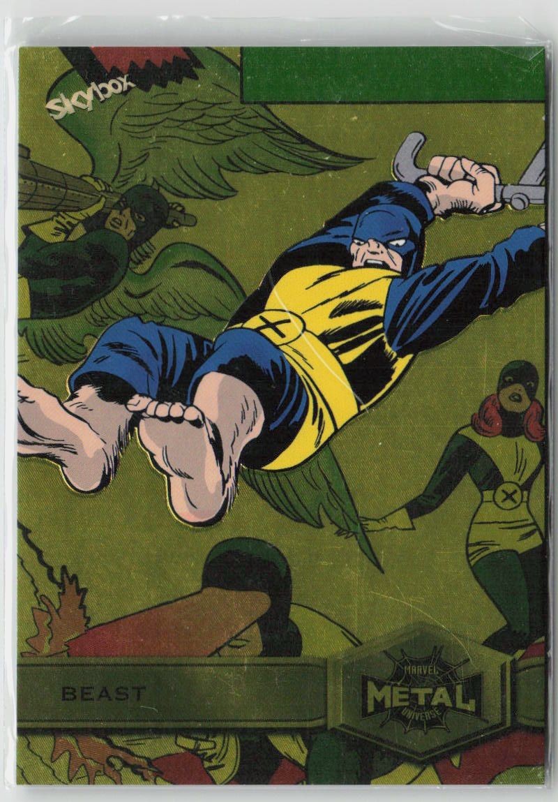 Skybox Marvel Metal Universe BEAST #107 Trading Card 2021 Spider-Man Gold Card