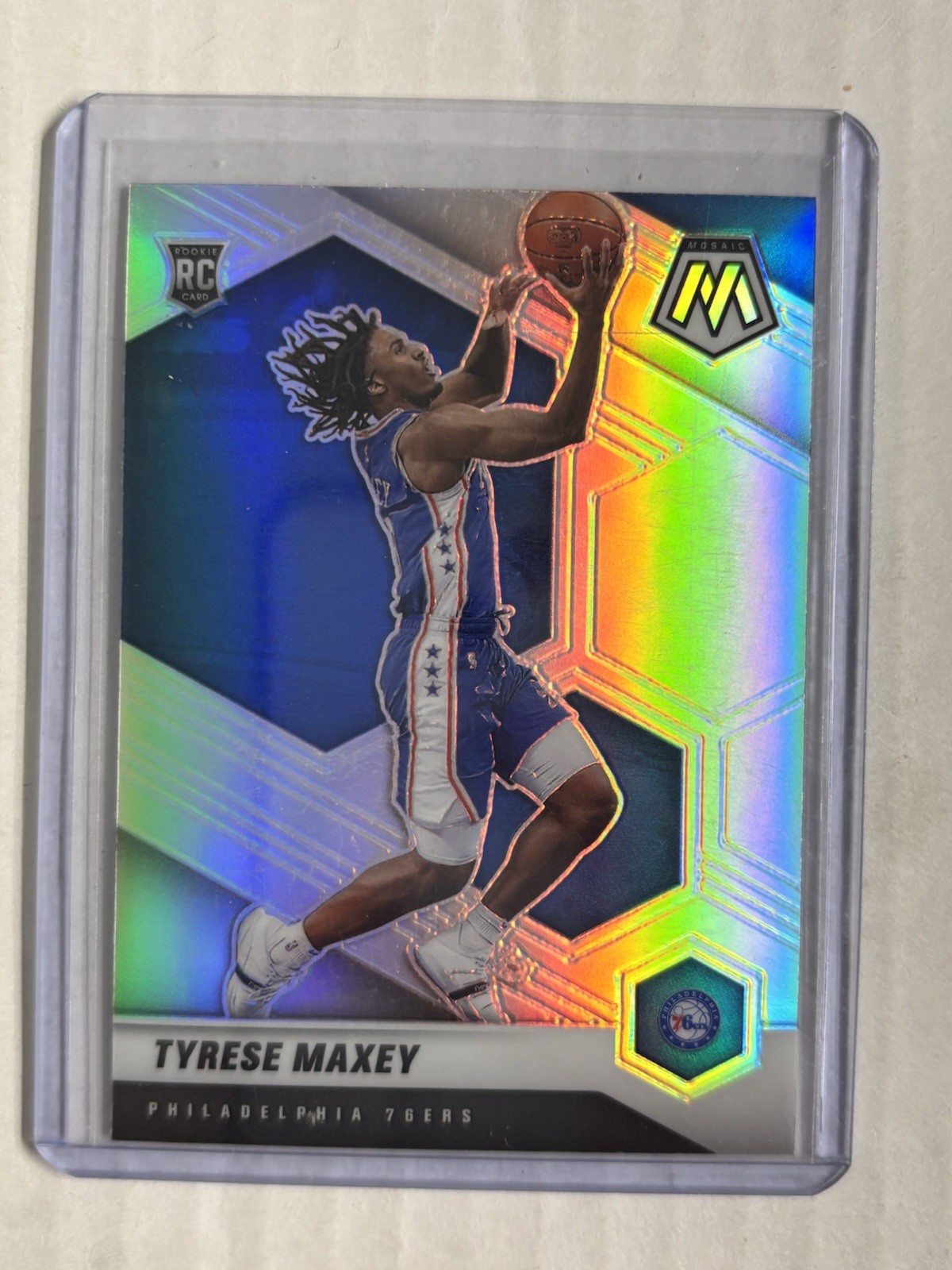 2020-21 Mosaic Silver Rookie 203 Tyrese Maxey 76ers