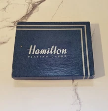 Vintage Mid Century MCM Hamilton Playing Cards Box Set Unused