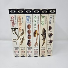 Eyewitness VHS Lot of 6 Skeleton Jungle Desert Reptile Amphibian Bird BBC DK