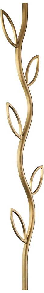 Cubierta de cordón de vid decorativa de latón antiguo Vita de 30" de alto Foto 3 de 4