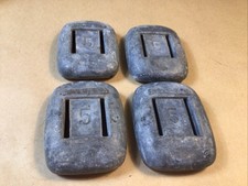 Lot Of 4 5 Lb Scuba Diving Weight Lead Uncoated Lace Thru