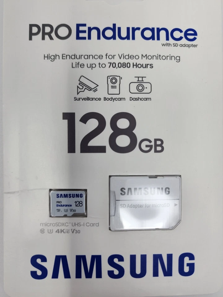 Samsung PRO Endurance 128GB microSDXC Class 10 Memory Card, MB-MJ128KA/AM, New! - Image 2 of 4